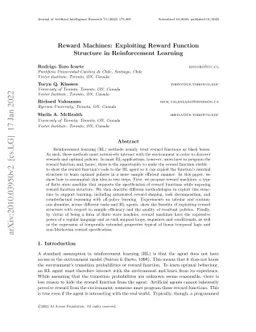 Reward Machines: Exploiting Reward Function Structure in Reinforcement
  Learning