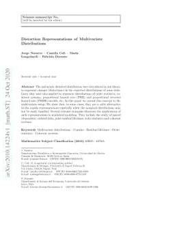 Distortion Representations of Multivariate Distributions