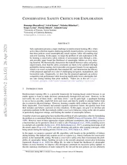 Conservative Safety Critics for Exploration