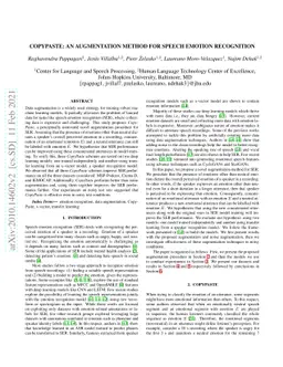 CopyPaste: An Augmentation Method for Speech Emotion Recognition