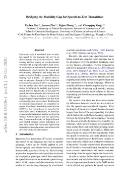 Bridging the Modality Gap for Speech-to-Text Translation