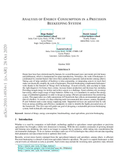 Analysis of Energy Consumption in a Precision Beekeeping System