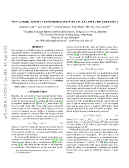 Non-Autoregressive Transformer ASR with CTC-Enhanced Decoder Input