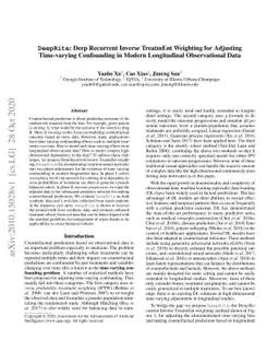 DeepRite: Deep Recurrent Inverse TreatmEnt Weighting for Adjusting
  Time-varying Confounding in Modern Longitudinal Observational Data
