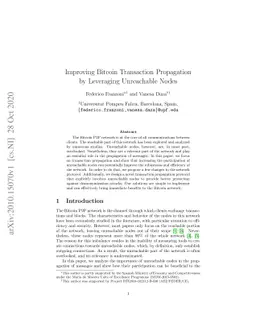 Improving Bitcoin Transaction Propagation by Leveraging Unreachable
  Nodes