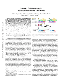 Panoster: End-to-end Panoptic Segmentation of LiDAR Point Clouds