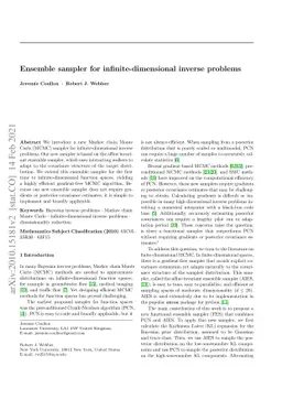 Ensemble sampler for infinite-dimensional inverse problems