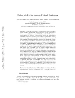Fusion Models for Improved Visual Captioning