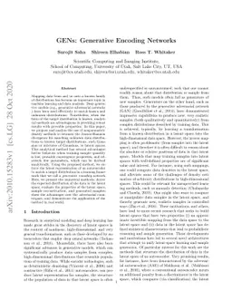GENs: Generative Encoding Networks