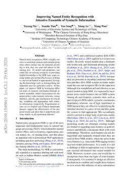 Improving Named Entity Recognition with Attentive Ensemble of Syntactic
  Information