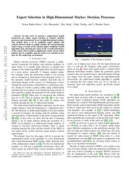 Expert Selection in High-Dimensional Markov Decision Processes