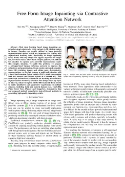 Free-Form Image Inpainting via Contrastive Attention Network