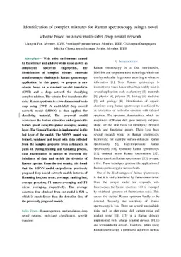 Identification of complex mixtures for Raman spectroscopy using a novel
  scheme based on a new multi-label deep neural network