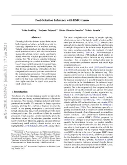 Post-selection inference with HSIC-Lasso