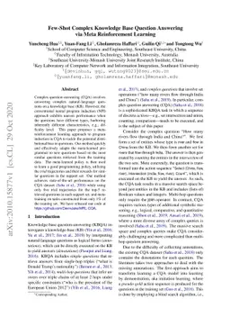 Few-Shot Complex Knowledge Base Question Answering via Meta
  Reinforcement Learning