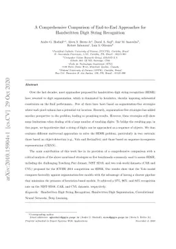 A Comprehensive Comparison of End-to-End Approaches for Handwritten
  Digit String Recognition