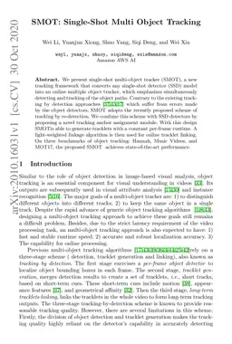 SMOT: Single-Shot Multi Object Tracking