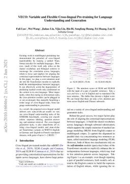 VECO: Variable and Flexible Cross-lingual Pre-training for Language
  Understanding and Generation