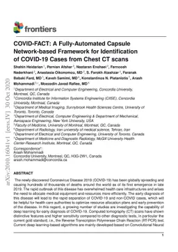COVID-FACT: A Fully-Automated Capsule Network-based Framework for
  Identification of COVID-19 Cases from Chest CT scans