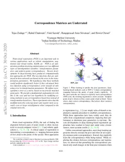 Correspondence Matrices are Underrated