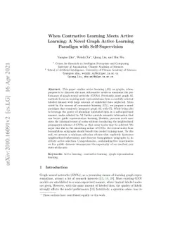 When Contrastive Learning Meets Active Learning: A Novel Graph Active
  Learning Paradigm with Self-Supervision