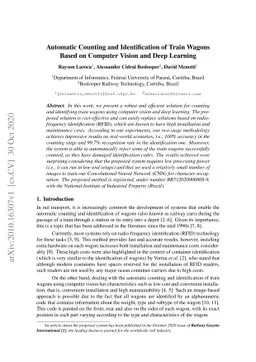 Automatic Counting and Identification of Train Wagons Based on Computer
  Vision and Deep Learning