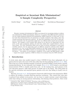 Empirical or Invariant Risk Minimization? A Sample Complexity
  Perspective