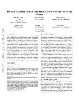 Towards Accurate Human Pose Estimation in Videos of Crowded Scenes