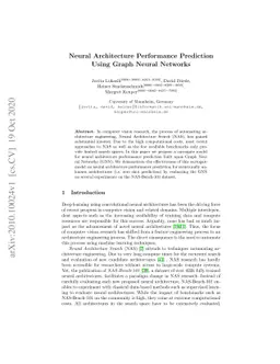 Neural Architecture Performance Prediction Using Graph Neural Networks