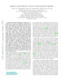 Quantum circuit architecture search for variational quantum algorithms
