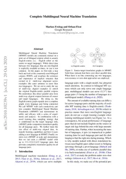 Complete Multilingual Neural Machine Translation