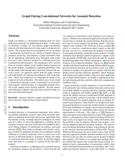 Graph Fairing Convolutional Networks for Anomaly Detection