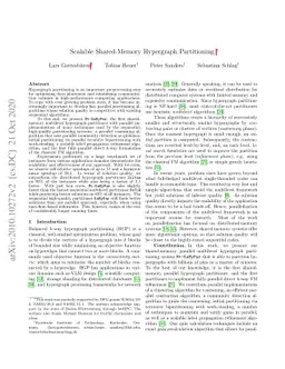 Scalable Shared-Memory Hypergraph Partitioning
