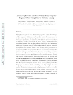Extracting Seasonal Gradual Patterns from Temporal Sequence Data Using
  Periodic Patterns Mining