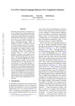 ConjNLI: Natural Language Inference Over Conjunctive Sentences