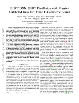 BERT2DNN: BERT Distillation with Massive Unlabeled Data for Online
  E-Commerce Search