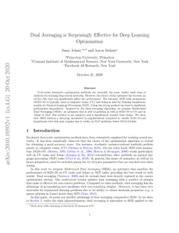 Dual Averaging is Surprisingly Effective for Deep Learning Optimization