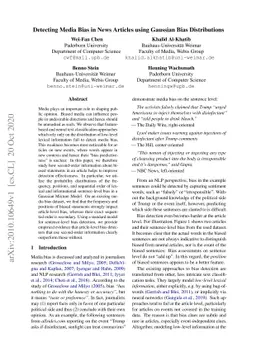 Detecting Media Bias in News Articles using Gaussian Bias Distributions