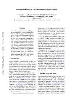 Pushing the Limits of AMR Parsing with Self-Learning