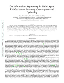 On Information Asymmetry in Competitive Multi-Agent Reinforcement
  Learning: Convergence and Optimality