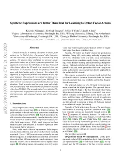 Synthetic Expressions are Better Than Real for Learning to Detect Facial
  Actions