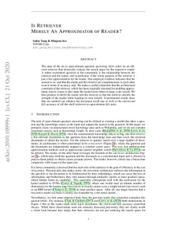 Is Retriever Merely an Approximator of Reader?