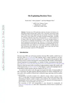 On Explaining Decision Trees