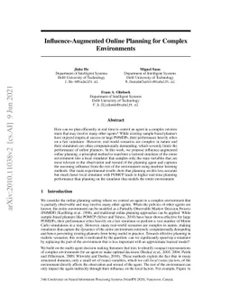Influence-Augmented Online Planning for Complex Environments