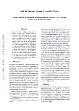 DuoRAT: Towards Simpler Text-to-SQL Models