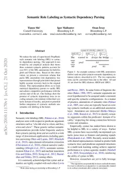 Semantic Role Labeling as Syntactic Dependency Parsing