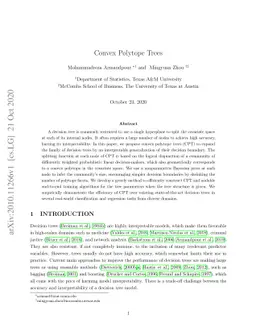 Convex Polytope Trees