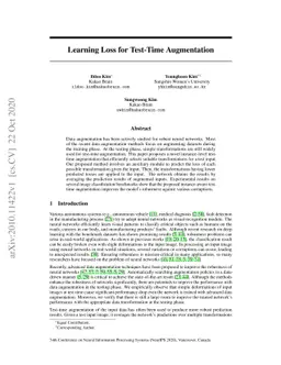 Learning Loss for Test-Time Augmentation
