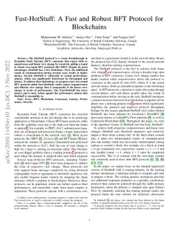 Fast-HotStuff: A Fast and Resilient HotStuff Protocol