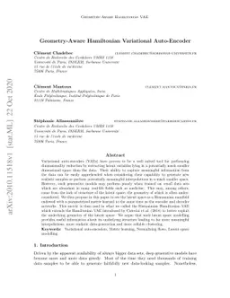 Geometry-Aware Hamiltonian Variational Auto-Encoder